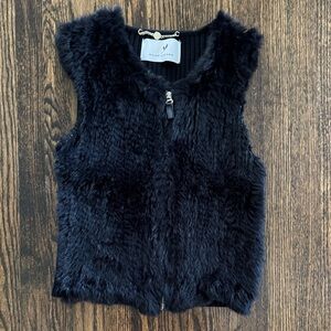 Rene Lezard Black Fur Vest